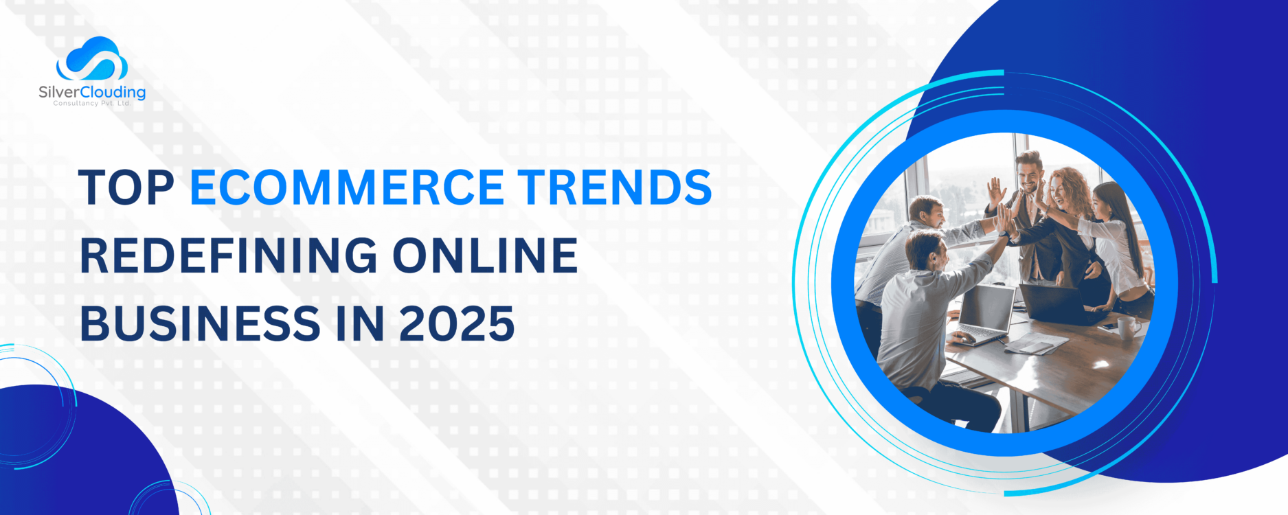 Futuristic online shopping experience with AI, AR, and virtual storefronts shaping eCommerce in 2025.